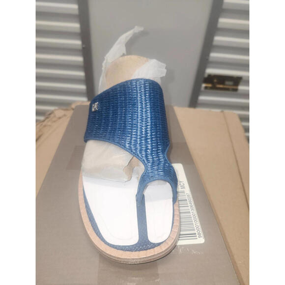 franco sarto sia toe loop sandals, navy blue, size 9UK  11mus